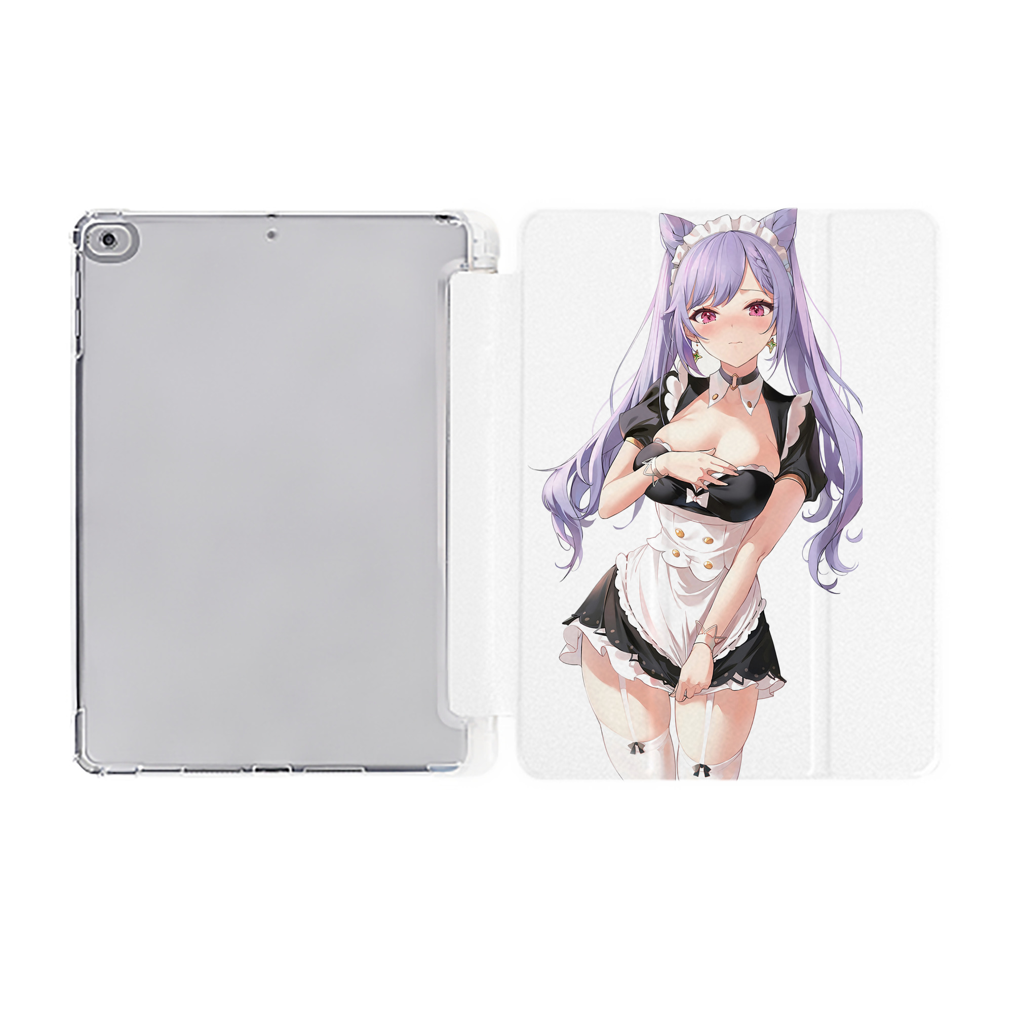 げんし神 刻晴 こくせい genshin Kokusei IPad ケース ペン収納付き 三つ折りスタンド PUレザー×シリコン 対応機種9.5/10.5/10.9インチ